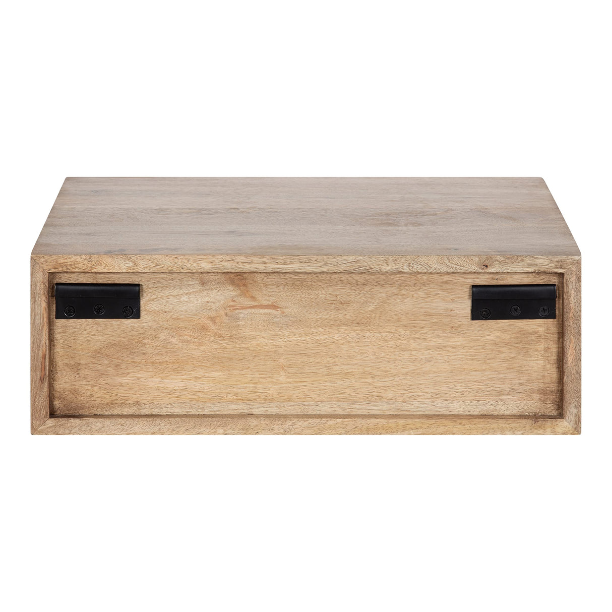 Kate and Laurel McCutcheon Floating Wood Storage Shelf, 18 x 12 x 6, Natural Wood, Decorative Transitional Floating Bedroom Nightstand with a Concealed Cubby Compartment Kate and Laurel