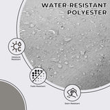 Grand patio 10-Piece Outdoor Dining Set, 8 Leather-Look Wicker Swivel Patio Chairs & 2 Rectangular Dining Table, Black Grand patio