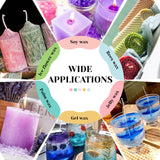 HTVRONT Candle Dye - 16 Vivid Colors Liquid Candle Wax Dye, High Concentrate Candle Dye for Soy Wax, Beeswax, Gel Wax, Palm Wax - 10ml/ 0.35 oz HTVRONT