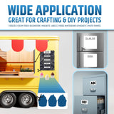 Premium Magnetic Car Signs - Will Never Fly Off Your Vehicle/Truck Door (Upgraded Magnets) - Customize The Magnetic Sheets to Advertise Your Business | Flexible & Lays Flat | 24” X 12” | 2 Pack HMmagnets