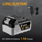 DEKOPRO 20V Cordless Circular Saw, 6-1/2-Inch Blade, 4500 RPM Circular Saw Cordless DEKOPRO