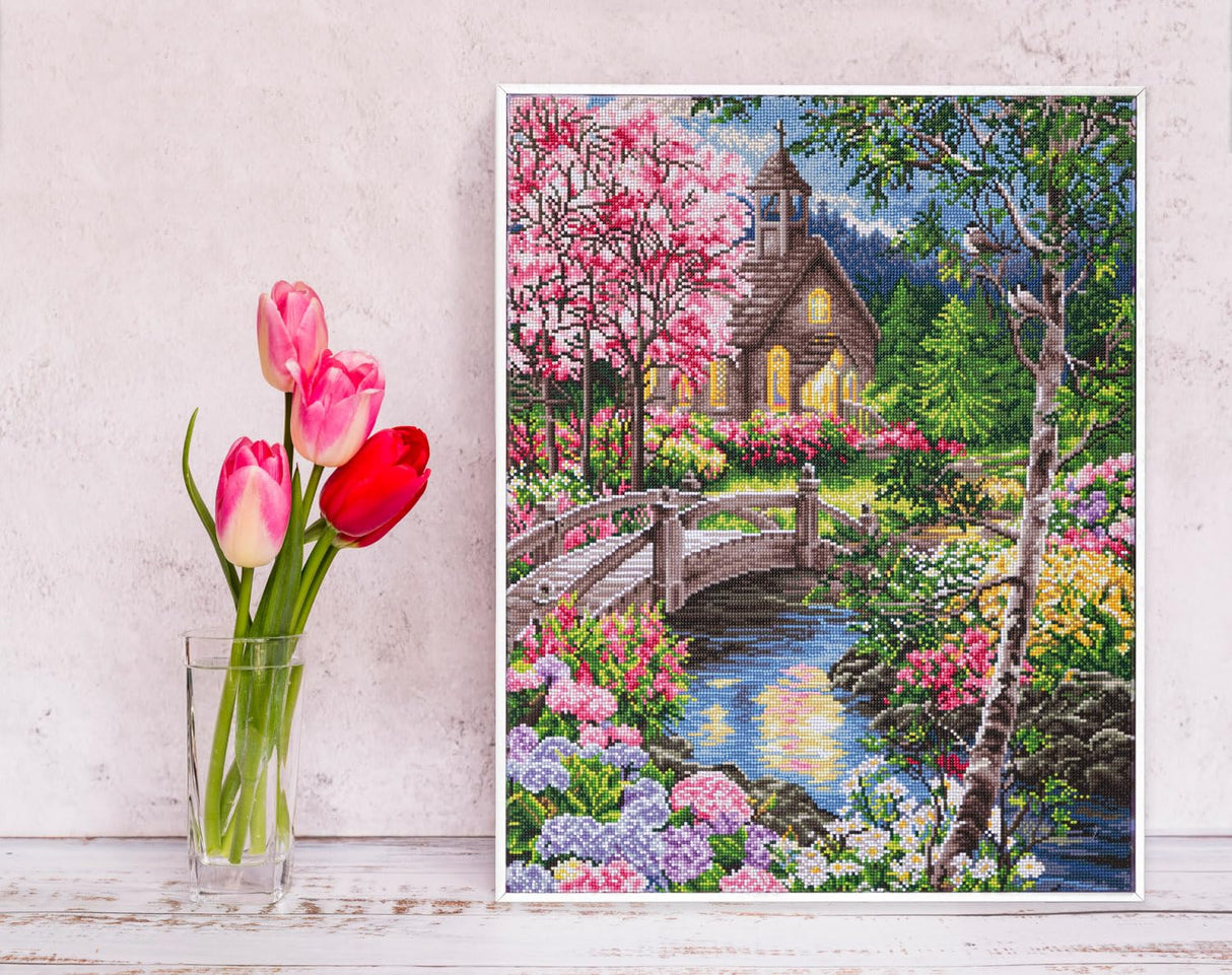 DIAMOND DOTZ Path to Worship Diamond Painting Kits for Adults - Diamond Art Kits a Relaxing Creative Craft Kit with Dotz Gems DIAMOND DOTZ