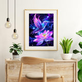 Upigi Hummingbird Diamond Painting Kits for Adults,Bird DIY 5D Diamond Painting Kits for Beginners,Round Full Drill Gem Art Crafts Kit for Home Wall Decor 12 x 16 Inch Upigi