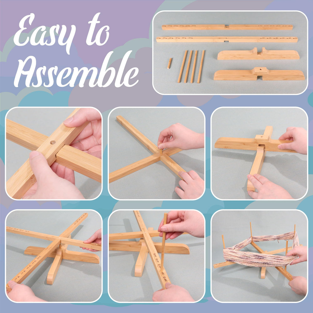 JubileeYarn Amish Style Bamboo Yarn Winder Swift - 1 Swift BambooMN