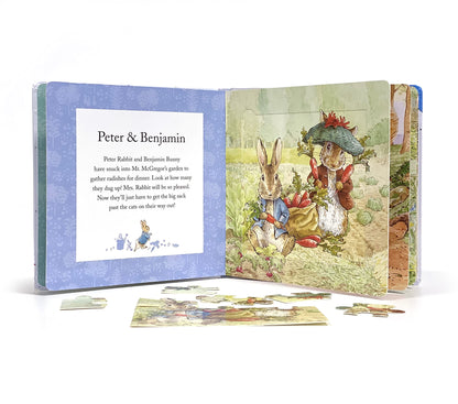 Peter Rabbit / The World of Beatrix Potter My First Puzzle Book - Jigsaw Puzzles for kids, 10-page board book, 5 puzzles to enjoy