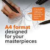 Castle Arts Butterflies Colouring Book | 72 Amazing Beauties Curated by in-House Artists with Colour Reference Guide | No Show-Through Artist Grade Paper | Collectable Landscape A4 Size (Butterflies) Castle Art Supplies