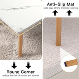 Small Coffee Table for Small Space, Low Table, Floor Table Desk for Sitting on The Floor, Storage Living Room Furniture, Tatami Tea Tables with Solid Wood Legs, Home Office, Farmhouse, Rectangle White FAMIDGE