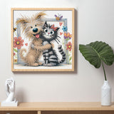 AiYuanzsh Cat and Dog Diamond Art Painting Kits for Adults, 5D Special Shape Diamond Art Kits for Beginners, Crystal Rhinestones Diamond Art Painting for Home Wall Decoration Gift 12×12 inch AiYuanzsh