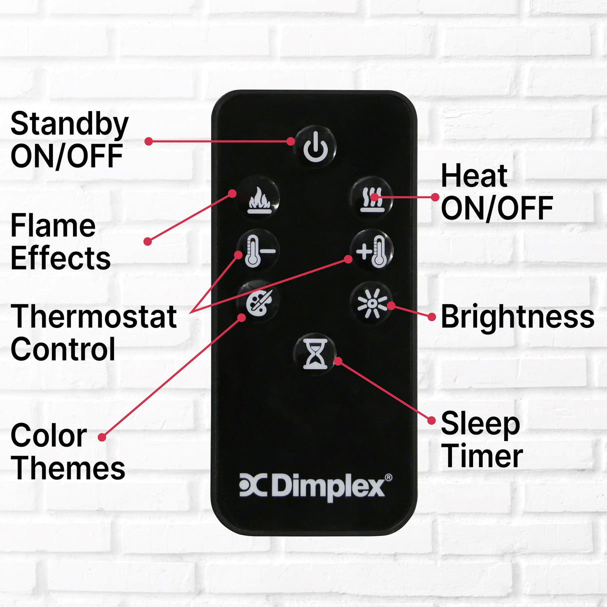 Dimplex Prism Wall Mounted Linear Electric Fireplace, 74" Inch, Black, 1400W - Premium Fireplace Heater with Acrylic Ember Bed, LED Display, Remote Control - Wall Fireplaces for Living Room, Bedroom DIMPLEX