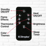 Dimplex Prism Wall Mounted Linear Electric Fireplace, 74" Inch, Black, 1400W - Premium Fireplace Heater with Acrylic Ember Bed, LED Display, Remote Control - Wall Fireplaces for Living Room, Bedroom DIMPLEX