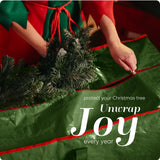 Handy Laundry, Christmas Tree Storage Bag - Stores 7.5 Foot Artificial Xmas Holiday Tree, Durable Waterproof Material, Zippered Bag, Carry Handles, Protects Against Dust, Insects and Moisture. Handy Laundry