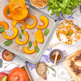 Large Baking Sheet, P&P CHEF Stainless Steel Cookie Sheet Baking Pan Tray, Rectangle 16''x12''x1'', Healthy & Non Toxic, Mirror Finish & Dishwasher Safe P&P CHEF