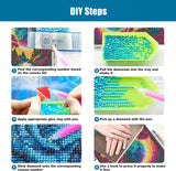 AIBOERL Diamond Painting Kits, 5D DIY Tulips Full Drill Diamond Art Painting Kits for Adults, Diamond Painting Gem Art Craft for Home Wall Decor (11.8 * 15.8 inch) AIBOERL