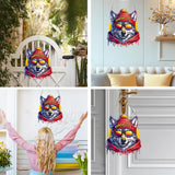 DIY Diamond Art Hanging Kit for Adult,Football Style Acrylic Diamond Art Painting Window Pendants Home Garden Wall Hanging Kits Hanging Ornament,Single Sided(Kansas City Red) Weadatty