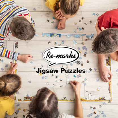 Re-marks 1970s Pop Culture Puzzle, 1500 Pieces for All Ages