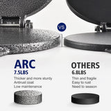 ARC Tortilla Press 8 inch, Cast Iron Tortilla Maker Include 100 Pcs Parchment Paper, Heavy Duty Tortillera Pataconera, Flour Tortilla Press, Roti Maker, Taco Maker, Taco Press, Black Gray ARC Advanced Royal Champion