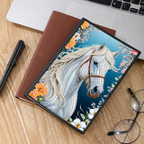 DCIDBEI 2 Pack DIY Diamond Painting Notebook Tiger Horse A5 Blank Diamond Painting Diary Sketchbook Book Rhinestone Craft Diamond Art Notebook Students 50 Sheets Diamond Journal Kits DCIDBEI