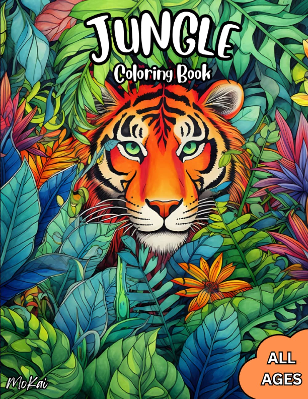 Jungle Coloring Book: Awesome jungle animal coloring book for kids and teens. WoodArtSupply