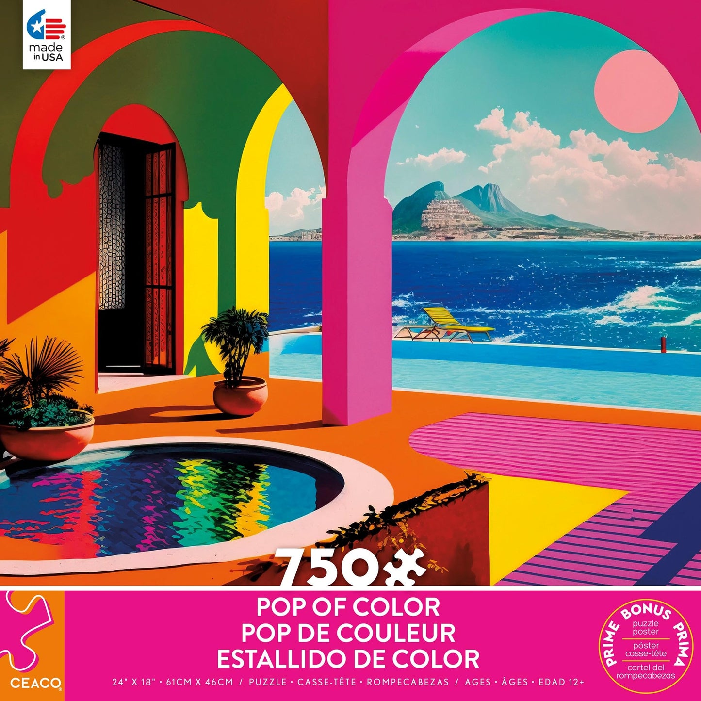 Ceaco - Pop of Color - 750 Piece Jigsaw Puzzle