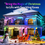 Permanent Outdoor Lights, 150FT RGB Outdoor Lights for House Decor, Smart Eaves Lighting, Extendable LED Strip with IP67 Waterproof, Music Sync, APP/Voice/Remote Control, Alexa/Google Compatible Fitop