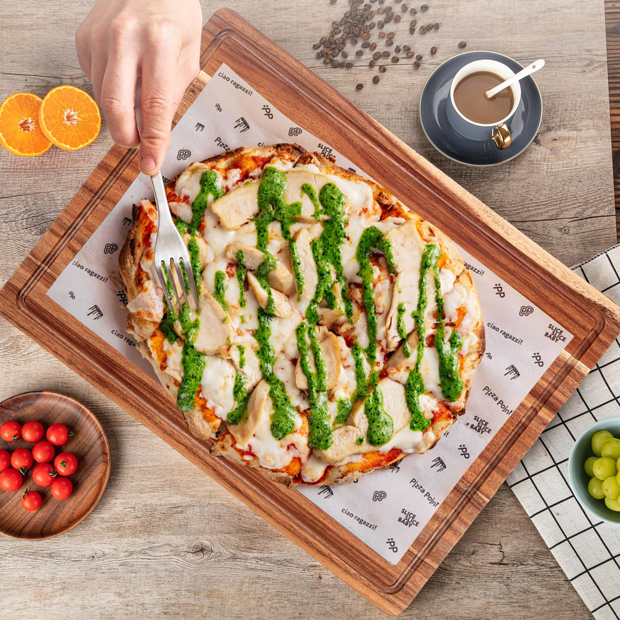 20 Inch Large Acacia Wood Cutting Board 1.5" Thick, Reversible Wooden Cutting Board for Kitchen, Charcuterie Board Cheese Board with Deep Groove, GAOMON