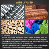 AMTOVL Air Chamfer Tool, Mini Pneumatic Chamfering Machine, 30000 RPM Pneumatic Chamfering Tool, 45 Degree Air Beveling Machine with 1/4 Inch Air Inlet for Metal, Wood, Acrylic Deburring and Trimming AMTOVL