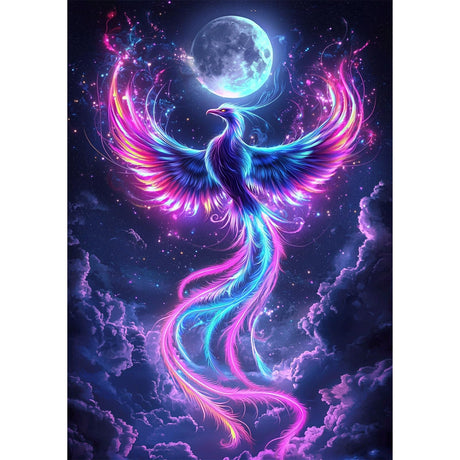 Genius maker Phoenix Diamond Painting Kits for Adults, 5D Animal Diamond Art Kits for Beginners DIY Full Drill Diamonds Painting Pictures, Diamond Gem Art Painting DIY Crafts Kit Decor 12x16inch Genius maker