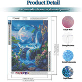 1tonine Fantasy Landscape Diamond Art Kits for Adults -5D DIY Full Round Diamond Painting Kits for Beginners-Diamond Dots Gem Arts and Crafts for Home Decor and Gifts 1tonine