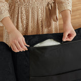 Portaforta 100" Oversized Sectional Couches for Living Room, Modular Sectional Sofa Couch, Modern Linen L Shaped Couch, 4 Seater Convertible Sofa for Living Room Apartment Office, Black Portaforta