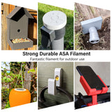 CCTREE 3D Printer ASA Filament 1.75MM High Speed ASA Filament UV-Resistant, Great for Outdoor Functional Parts,Heat & Weather Resistant 3D Printer Filament 1kg (2.2lbs) Sppol (White) CCTREE