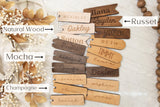 Small Christmas Stocking Tags | Engraved Stocking Name Tags | Personalized Stocking Tags | Family Name Tags Wooden | Stocking Gift Tag WoodArtSupply