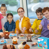 WATINC Highland Cow Needle Felting Kit - Set of 3 Different Highland Cow Doll Wool Felt Needle Felting Tools Foam Pad, DIY Home Decoration Needle Felting Craft Party Supplies for Beginners WATINC