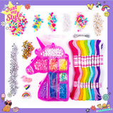 Just My Style Unicorn Friendship Bracelets by Horizon Group USA Create 20+ Bracelets, Kit Includes 1300+ Beads ABC Beads, Metallic Beads Unicorn Storage Case & More Just My Style