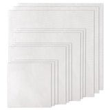XEmbro 12 PCS White Embroidery Fabric, Pre-Cut Natural Cotton Embroidery Cloth Fabric, 4 Sizes Embroidery Cloth Squares for Embroidery Garment Craft (5.9 to 11.8inch) XEmbro