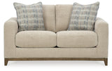 Signature Design by Ashley Parklynn Classic Loveseat for Living Room, Beige Signature Design by Ashley