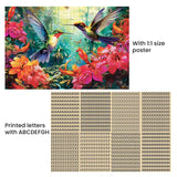 1000 Piece Puzzle for Adults - Hummingbird Garden | Wooden Jigsaw Puzzles 1000 Pieces | Decorations DIY Leisure Game Toy Gift for Family Friends| Difficult Puzzles Size 29 x 20 inches najiaxiaowu