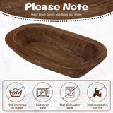 Nuogo 10 Pack Wooden Dough Bowls Bulk Rustic Dough Bowls for DIY Candle Home Crafts Making Farmhouse Fruits Supplies Decoration(8.5 Inches,Brown) Nuogo