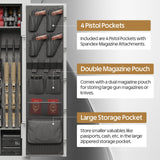 KAER 20 Gun Safe Fireproof - Biometric Gun Safe for Rifles and Pistols Fire Proof, Long Rifle Safe Large Gun Cabinet for Shotguns with Digital Keypad, Removable Gun Racks, Pistol Pockets KAER