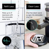 Coffee Gator Espresso Machine, Quick-Brew Espresso Maker with Milk Frother & 1.3 Liter Removable Water Tank Coffee Gator