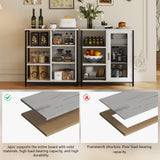 jajov 27.5'' Coffee bar Cabinet with Storage, Small Corner Coffee Stand Station for Kitchen, Farmhouse Dining Hutch Cabinet, Multipurpose Side Console Table (White) jajov