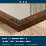 TETOTE 24 x 36 Wood Framed Bathroom Vanity Mirror for Over Sink, Rustic Natural Dark Brown Wooden Rectangle Wall Mirror for Farmhouse Boho Decor, Horizontal/Vertical, Easy to Install TETOTE