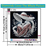 CSZPPQAF 5D Diamond Painting Kits for Adults, Special Shape Diamond Art Kits for Adults Beginner, DIY Crystal Art Drill Diamond Dots Gem Painting for Home Decor 11.8x11.8 Inch CSZPPQAF