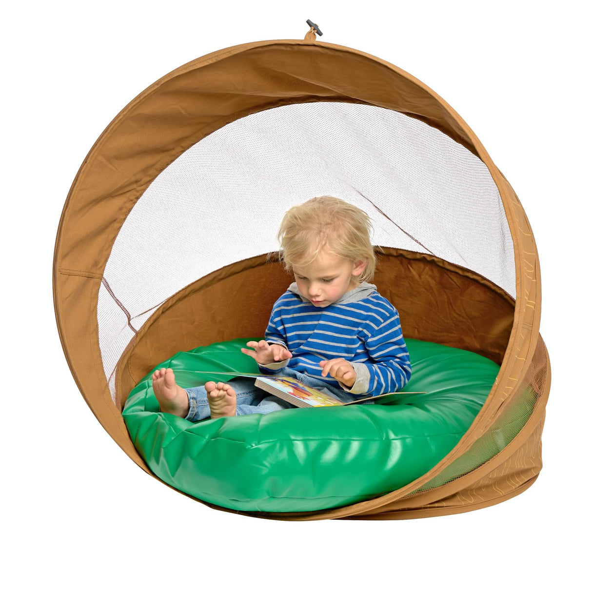 Hideaway Log Chair with Cushion by Environments, Portable Pop-Up Woodland Play Tent, Kids Retreat for Calming Space, Perfect for Quiet Time and Reading Environments