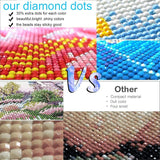 Diamond Art Kits for Adults,Diamond Art(Street Flower Shop),Diamond Dots Paintings for Beginners,Gem Art Painting Kits12x16inch,30% More Coloured Diamonds Leimonri