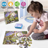 LELEMON Puzzles for Kids Ages 4-8,Dinosaur 100 Piece Puzzles for Kids,Educational Kids Puzzles Jigsaw Puzzles in a Metal Box,Children 100 Piece Puzzle Games Puzzle Toys for Girls and Boys LELEMON