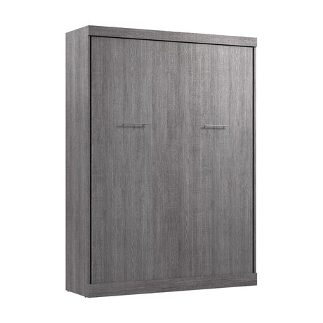 Bestar Nebula 65W Queen Murphy Bed in Bark Gray, Sleeping Arrangement for Multipurpose Room Bestar