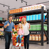 LLIIFFEE 70''W Garage Shelving Heavy Duty, Metal Garage Shelves, 7000LBS Storage Shelves 4 Tier Adjustable Steel Shelving Units, Wide Industrial Shelving Storage Rack for Warehouse, Basement,Black LLIIFFEE