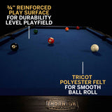 THORNTON 7' Modern Drop Pocket Table With Pool Ball and Cue Stick Set Thornton