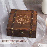 AW BRIDAL Wedding Keepsake Box with Lids Wood Memory Box Bridal Shower Gifts Wedding Engagement Gifts for Couples Mr Mrs Storage Gift Box AW BRIDAL