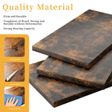 Shintenchi Bookshelf,6-Tier Open Bookcase and Bookshelves,6 Shelf Display Storage Shelves Floor Standing 70.6 inches Tall Bookcase for Home Office, Living Room (Brown) Shintenchi